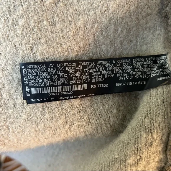 ZARA KNIT Cardigan Sweater Size Small S - Picture 7 of 7